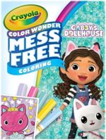 CRAYOLA Color Wonder Gabby's Dollhouse Colouring Set – 18 Pages & 5 Markers, Mess-Free Colouring for Kids