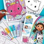CRAYOLA Color Wonder Gabby's Dollhouse Colouring Set – 18 Pages & 5 Markers, Mess-Free Colouring for Kids - Image 2