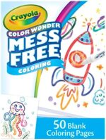 CRAYOLA Color Wonder Mess Free Colouring Pages – 50 Count, Blank Refill Pages for Kids