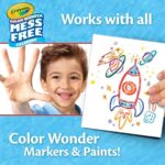 CRAYOLA Color Wonder Mess Free Colouring Pages – 50 Count, Blank Refill Pages for Kids - Image 4