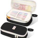 SUNEE Large Capacity Pencil Case with Compartments – Portable School Stationery Organiser