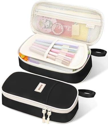 B0CHJ2FHHN-0-1785930632194 SUNEE Large Capacity Pencil Case with Compartments – Portable School Stationery Organiser - Image 1