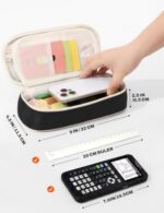 SUNEE Large Capacity Pencil Case with Compartments – Portable School Stationery Organiser - Image 2