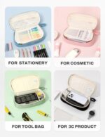 SUNEE Large Capacity Pencil Case with Compartments – Portable School Stationery Organiser - Image 6