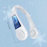 Rechargeable Neck Fan, Hands-Free Bladeless Personal Fan with 360° Airflow, 5-Speed Adjustable - Image 2
