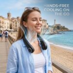 Rechargeable Neck Fan, Bladeless Wearable Personal Fan with 360° Cooling Airflow, Quiet Hands-Free Fan - Image 2