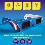Kesseph Solar Eclipse Glasses 2026 – 2 Pack with Smartphone Filter, CE & ISO Certified, Blue Star Design - Image 2