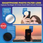 Kesseph Solar Eclipse Glasses 2026 – 2 Pack with Smartphone Filter, CE & ISO Certified, Blue Star Design - Image 3