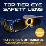 Kesseph Solar Eclipse Glasses 2026 – 10 Pack with Smartphone Filter, CE & ISO Certified, Flag Design - Image 5