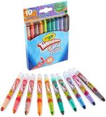 CRAYOLA Swirl Mini Twistable Crayons – Assorted Colours, Pack of 10, Multicolour Swirl Crayons - Image 6