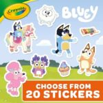 CRAYOLA Bluey Colouring Book – 96 Pages with Bluey Stickers - Image 5