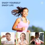 Portable Neck Fan, Hands-Free Bladeless Mini Fan with 360° Cooling, 3-Speed Adjustable Wearable Personal Fan - Image 7