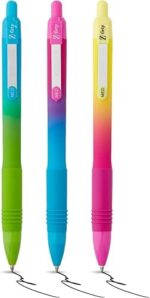 Zebra Z-Grip Touch Ballpoint Pens Pack of 5 – Black Retractable Medium Pens