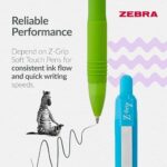 Zebra Z-Grip Touch Ballpoint Pens Pack of 5 – Black Retractable Medium Pens - Image 4