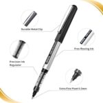 EYEYE Black Rollerball Pens 12 Pack – 0.7mm Smooth Quick-Dry Liquid Ink Pens - Image 4
