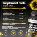 Shilajit Sea Moss & Lion’s Mane 3-in-1 Complex, 11500mg with Ashwagandha & Black Pepper, 120 Vegan Capsules - Image 5