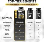 Shilajit Sea Moss & Lion’s Mane 3-in-1 Complex, 11500mg with Ashwagandha & Black Pepper, 120 Vegan Capsules - Image 3