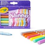 CRAYOLA Shimmer Markers – 8 Count, Assorted Shimmering Colours