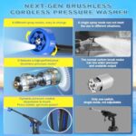 Blucky Cordless Pressure Washer – 6-in-1 Nozzle, 2 Batteries & 5m Hose - Image 5