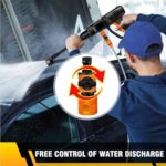 LTPAG 21V Cordless Pressure Washer – 1500W, 2 Batteries & 16.5ft Hose - Image 2