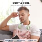 Portable Neck Fan, Hands-Free Bladeless Mini Fan with 360° Cooling, 3-Speed Adjustable Wearable Fan - Image 5