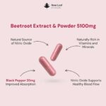 Beetroot Capsules 5100mg, High Strength Beetroot Supplement with Black Pepper, 180 Vegan Capsules - Image 2