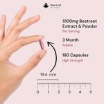 Beetroot Capsules 5100mg, High Strength Beetroot Supplement with Black Pepper, 180 Vegan Capsules - Image 4