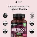 Beetroot Capsules 5100mg, High Strength Beetroot Supplement with Black Pepper, 180 Vegan Capsules - Image 6