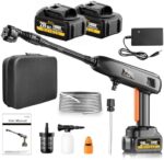RayShine Portable Cordless Pressure Washer – 1200PSI, 2 Batteries & 6-in-1 Nozzle