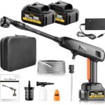 RayShine Portable Cordless Pressure Washer – 1200PSI, 2 Batteries & 6-in-1 Nozzle