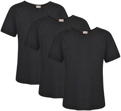 B0FKGSJ1T6-1-1786713143033 A2Z 4 Kids Boys & Girls T-Shirt 3-Pack – 100% Cotton V-Neck Short Sleeve Tops, Casual Fit, Ages 2–13 - Image 1