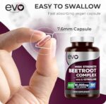 Beetroot & L-Citrulline Complex 10,000mg, High Strength Nitric Oxide Supplement, 180 Vegan Capsules - Image 4