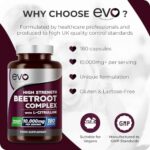 Beetroot & L-Citrulline Complex 10,000mg, High Strength Nitric Oxide Supplement, 180 Vegan Capsules - Image 3