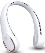 Rechargeable Neck Fan, 4000mAh Bladeless Personal Fan with 360° Cooling, Strong Wind & Quick Charge