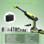 VOERJIA 21V Cordless Pressure Washer – 70 Bar, 2 x 4.0Ah Batteries & 6-in-1 Nozzle - Image 2