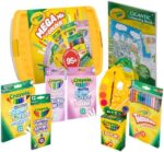 CRAYOLA Mega Mix Colour Tub – 90+ Pieces, Crayons, Markers, Pencils, Paints & Colouring Book