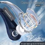 Rechargeable Neck Fan, Bladeless Personal Fan with 4000mAh Battery, 3-Speed Adjustable USB Fan - Image 6