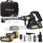 Cordless Pressure Washer – Portable Battery-Powered Jet Washer with 2 Batteries & 6-in-1 Nozzles
