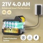 Cordless Pressure Washer – Portable Battery-Powered Jet Washer with 2 Batteries & 6-in-1 Nozzles - Image 3