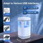 USB Electric Bug Zapper, Mosquito & Fly Trap, UV Light Insect Killer for Indoor Home, Bedroom, Kitchen, Office & Camping - Image 2