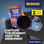 exclipse Solar Eclipse Glasses – 5 Pack with 2 Phone Filters, ISO 12312-2, CE & UKCA Certified - Image 3