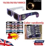 10 Pack Solar Eclipse Glasses – ISO 12312-2 Certified Paper Viewing Glasses