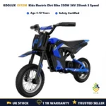 KOOLUX EV12M Kids Electric Dirt Bike 250W 36V – 3 Speed Off-Road Motorbike