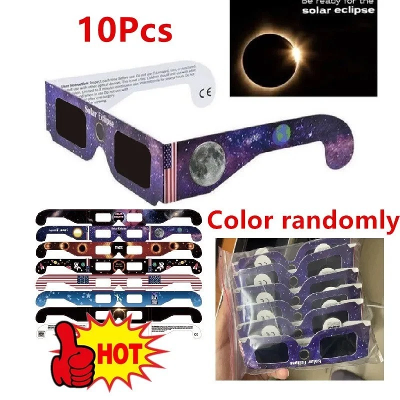 s-l1600 (24) 1-50-100pcs Solar Eclipse Glasses CE ISO Certified – Safe Sun Viewing Glasses UK - Image 1