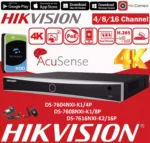 Hikvision 8MP 4K PoE ColorVu CCTV Security Camera System with NVR - Image 2