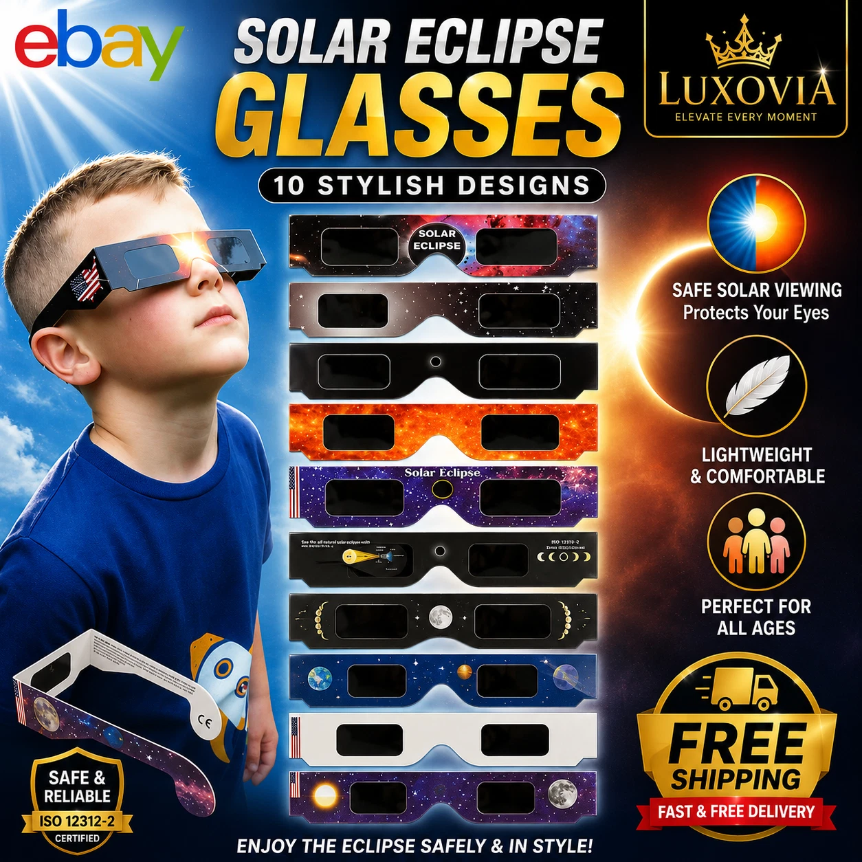 s-l1600 (29) 10x Solar Eclipse Glasses CE ISO Certified – Safe Sun Viewing Glasses UK 2026 - Image 1