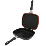 NGT DOUBLE GRILL PAN NON STICK CONNECT PAN CARP FISHING COOKING CAMPING TACKLE - Image 3