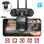15MP Wireless IP Camera WiFi Outdoor CCTV PTZ Security Camera 3 Lens 2-Way Audio - Image 3
