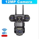 15MP Wireless IP Camera WiFi Outdoor CCTV PTZ Security Camera 3 Lens 2-Way Audio - Image 4