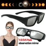 Solar Eclipse Glasses 1-5 Pack – Black Sun Viewing Shades for Safe Eclipse Observation UK